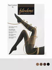 Женские колготки филодоро top comfort 70 mineral, , 2, FILODORO, - 2