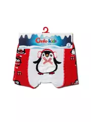 Новогодние колготки conte-kids new year "пингвин" 539 красный, , 62-74 (12), CONTE-KIDS, - 3