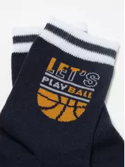 Теплые носки для мальчика с махровой стопой conte-kids 756 темно-синий, , 20, CONTE-KIDS, - 5