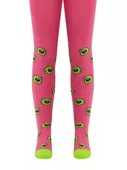 Теплые колготки sof-tiki (махровые внутри) с рисунками 644 розовый, , 104-110 (16), CONTE-KIDS, - 3