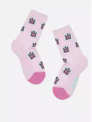 Теплые носки для девочек с махровой стопой sof-tiki 763 светло-розовый, , 16, CONTE-KIDS, - 3