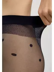 Колготки женские в горошек conte desire marino, , 2, CONTE ELEGANT, - 4