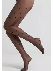 Колготки в горошек conte desire grafit, , 3, CONTE ELEGANT, - 4