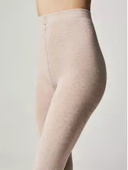 Теплые женские колготки estera 300 beige, , 4, ESLI, - 5