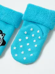 Детские махровые носки (антискользящие) софтики 764 бирюза, , 10, CONTE-KIDS, - 3