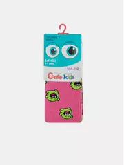 Теплые колготки sof-tiki (махровые внутри) с рисунками 644 розовый, , 104-110 (16), CONTE-KIDS, - 6