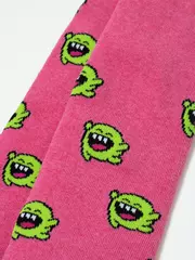 Теплые колготки sof-tiki (махровые внутри) с рисунками 644 розовый, , 104-110 (16), CONTE-KIDS, - 4