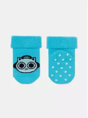 Детские махровые носки (антискользящие) софтики 764 бирюза, , 10, CONTE-KIDS, - 2