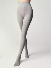 Хлопковые колготки esli estera 300 den grey, , 4, ESLI, - 1