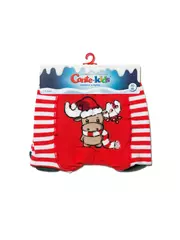 Новогодние колготки new year "рудольф" с пушистой нитью 541 красный, , 62-74 (12), CONTE-KIDS, - 3