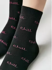 Носки женские с махровой стопой perfect 568 черный, , 36-39 (23-25), ESLI, - 4