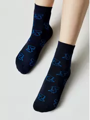 Носки детские махровые conte-kids sof-tiki 766 темно-синий, , 22, CONTE-KIDS, - 2