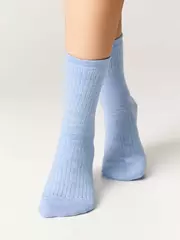 Носки женские (удлиненные) esli 625 голубой, , 36-39 (23-25), ESLI, - 2