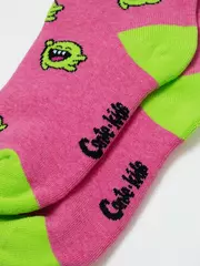 Теплые колготки sof-tiki (махровые внутри) с рисунками 644 розовый, , 104-110 (16), CONTE-KIDS, - 5