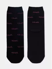 Носки женские с махровой стопой perfect 568 черный, , 36-39 (23-25), ESLI, - 5