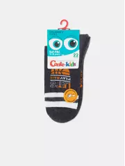 Детские носки (махровая стопа) sof-tiki 756 темно-серый, , 22, CONTE-KIDS, - 5