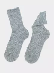 Теплые удлиненные женские носки esli 625 серый, , 36-39 (23-25), ESLI, - 3