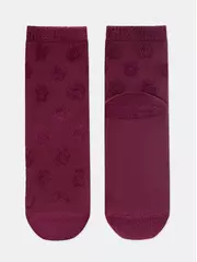 Махровые женские носки из хлопка с объемными рисунками conte comfort 548 лиловый, , 36-38 (23-25), CONTE ELEGANT, - 4