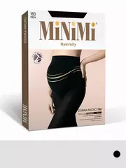 Колготки из микрофибры (для беременных) minimi donna micro 160 nero, , 3, MINIMI, - 1