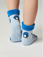Антискользящие махровые носки sof-tiki 537 голубой, , 12, CONTE-KIDS, - 2