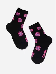 Носки детские (махровая стопа) sof-tiki 763 черный, , 16, CONTE-KIDS, - 4