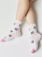 Теплые носки для девочек с махровой стопой sof-tiki 763 светло-розовый, , 16, CONTE-KIDS, - 2