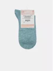 Теплые удлиненные носки esli 625 серо-бирюзовый, , 36-39 (23-25), ESLI, - 5