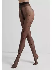 Колготки в горошек conte desire grafit, , 3, CONTE ELEGANT, - 3