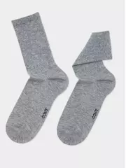 Хлопковые удлиненные носки active 620 серый, , 36-38 (23-25), CONTE ELEGANT, - 4