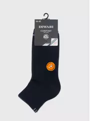 Короткие мужские носки (махровая стопа) diwari comfort 212 темно-синий, , 44-45 (29), DIWARI, - 2