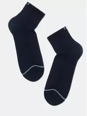 Короткие мужские носки (махровая стопа) diwari comfort 212 темно-синий, , 44-45 (29), DIWARI, - 1