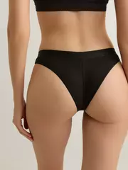 Трусы женские «бразилиана» с v-образной линией талии из бамбука comfy line lbr 2991 black-black, , 106/XL, CONTE ELEGANT, - 2