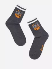 Детские носки (махровая стопа) sof-tiki 756 темно-серый, , 22, CONTE-KIDS, - 2