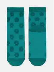 Женские махровые носки из хлопка conte comfort 548 темно-бирюзовый, , 36-38 (23-25), CONTE ELEGANT, - 4