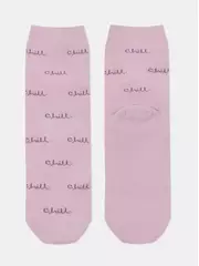 Женские носки с махровой стопой esli perfect 568 пепельно-розовый, , 36-39 (23-25), ESLI, - 5