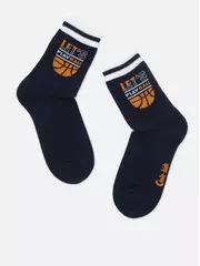 Теплые носки для мальчика с махровой стопой conte-kids 756 темно-синий, , 20, CONTE-KIDS, - 4