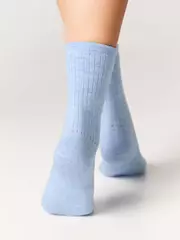 Носки женские (удлиненные) esli 625 голубой, , 36-39 (23-25), ESLI, - 3