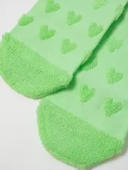 Махровые женские носки из хлопка с объемными рисунками conte comfort 549 салатовый, , 36-38 (23-25), CONTE ELEGANT, - 5