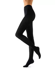 Теплые колготки (микрофибра с флисом) minimi fleece micro 200 nero, , 3, MINIMI, - 2