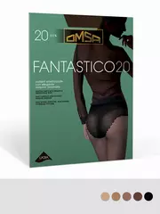 Тонкие колготки omsa fantastico 20 caramello, , 2, OMSA, - 2
