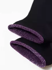 Укороченные спортивные носки из хлопка active 035 черный-лиловый, , 36-38 (23-25), CONTE ELEGANT, - 4