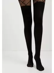 Колготки с имитацией гольфинов conte concept nero, , 2, CONTE ELEGANT, - 5