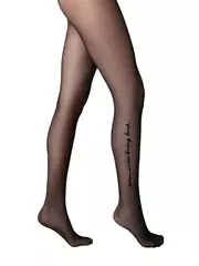 Колготки с имитацией тату-рисунка memories nero, , 3, CONTE ELEGANT, - 2