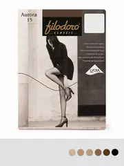 Женские матовые колготки filodoro aurora 15 playa, , 5, FILODORO, - 2
