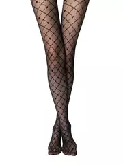 Колготки с рисунком в сердечки bella nero, , 3, CONTE ELEGANT, - 2