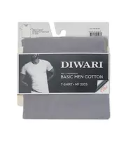 Мужская футболка diwari basic men mf 2025 light grey, , 170,176-108/XXL, DIWARI, - 5