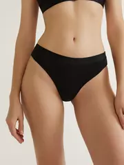 Трусы «слип» из бамбука с хлопком criss cross lb 3129 black, , 106/XL, CONTE ELEGANT, - 1