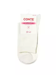 Носки с рисунком conte classic 686 молочный, , 36-38 (23-25), CONTE ELEGANT, - 1