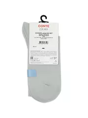 Мужские носки conte for men 000 светло-серый, , 40-41 (25), CONTE ELEGANT, - 3