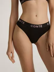 Трусы бикини женские конте comfy line lb 2993 black-pink, , 102/L, CONTE ELEGANT, - 1